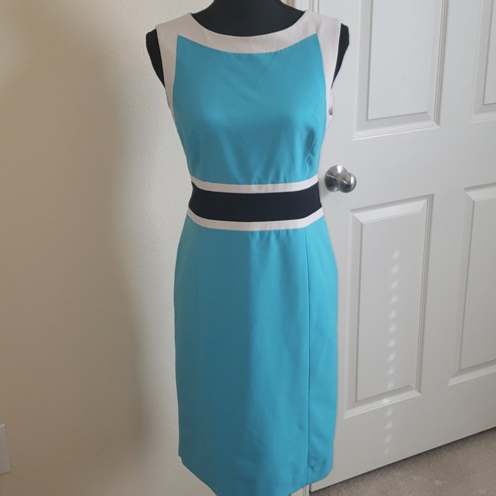 Nine West Blue/white/black dress